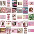 thumbnail image 5 of FABLE- 30Pcs Pink Holiday Stickers Aesthetic Art Pvc Decals Scrapbooking Label Diary St, 5 of 6