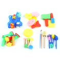 thumbnail image 3 of Filfeel Learning Kid Brush, Reuse Sponge Paint Shape Sponge, Painting Suit 30pcs For Painter Children, 3 of 8