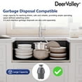 thumbnail image 3 of 30 in. Farmhouse/Apron-Front Single Bowl Fireclay Workstation Kitchen Sink in Matte Black, 3 of 10