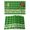 Green, variant on St. Patrick's Day Placemats Set of 6, Green Shamrock Grasses Black White Plaid Placemats for Dining Table, Place Mats for Kitchen Tabletop, Waterproof Wipeable Dining Table Mats Set