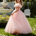 thumbnail image 4 of FRSASU Girls Flower Princess Dress Pageant Lace Embroidery Floral Tulle Dress Sleeveless Wedding Party Prom Evening Maxi Dress Pink, 4 of 8