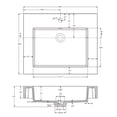 thumbnail image 6 of Ablitas 24 in. Rectangular White Composite Granite Stone Console Bathroom Sink, 6 of 6