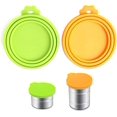 thumbnail image 1 of Tapas de silicona para latas de comida para mascotas, para perros y gatos (tamaño universal, en, 1 of 5