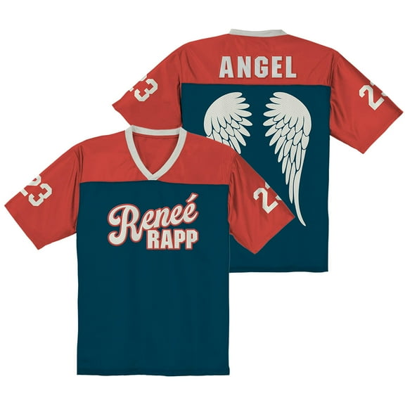 Reneé Rapp Angel Football Jersey Bite Me Tour Merch Women Men Fashion V-neck Short Sleeve Tee