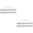 thumbnail image 1 of LEEYNEER2 Sets Wall Hanging French Cleat Hanger Heavy Duty Clothes Rack Coat Metal Cleats, 1 of 6
