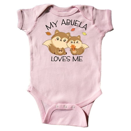 

Inktastic My Abuela Loves Me with Cute Squirrels in Autumn Gift Baby Boy or Baby Girl Bodysuit