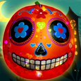 thumbnail image 4 of Decoración inflable con forma de calabaza VIKIMORA de 2,4 m con luces LED, 4 of 9