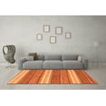 thumbnail image 3 of Ahgly Company Indoor Rectangle Abstract Orange Modern Area Rugs, 3' x 5', 3 of 4