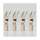 thumbnail image 2 of 8PCS HIFI Banana Y Spade Y Gold Plated Pure Copper Screw Fork HiFi Speaker Spade Connector Plugs-Co, 2 of 5