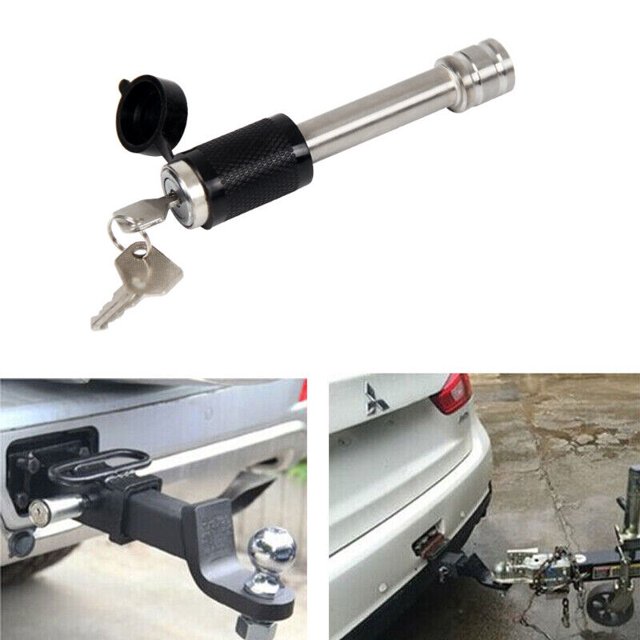 1pcs Durable Car RV Heavy Duty Latch with Key Anti-Theft Tow Hook Tow Arm -