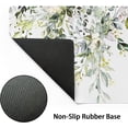 thumbnail image 3 of Sage Green Leaves Gaming Mouse Pad XL Spring Summer Floral Extended Large Desk Mat White Big Mousepad Non-Slip Rubber Base Stitched Edge Long Desk Pad for Desktop Office Computer Gamer,31.5×11.8 in, 3 of 6