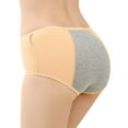thumbnail image 5 of dmqupv Boyshort Panties for Women Cotton Underwear for Women Leak Proof Cotton Overnight Menstrual Panties Briefs Beige XXL, 5 of 6