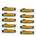 thumbnail image 1 of 10 PCS 6LED/pc AUTO Signal Indicator Side Marker Lamp Rear Lights Clearance Tail Lights for Bus Truck Van Caravan RV Lorry, 1 of 8