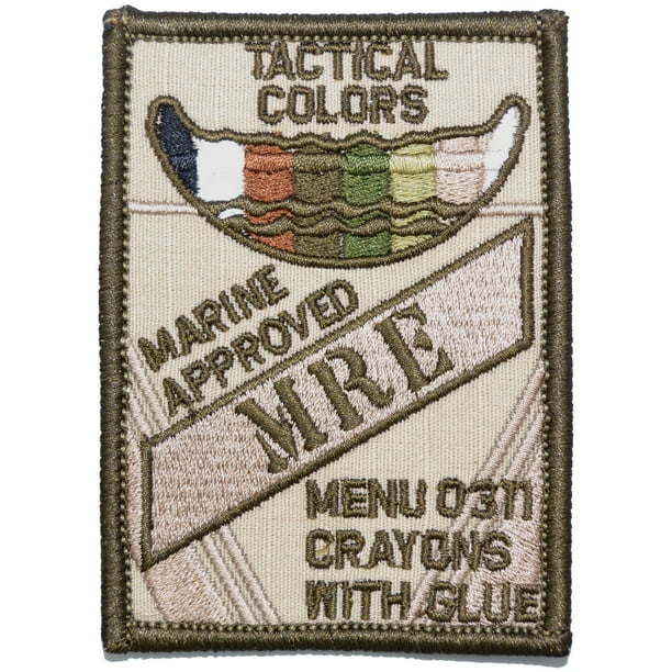 Tactical Color Crayons Marine Approved MRE 2.5x3.5 Patch Walmart
