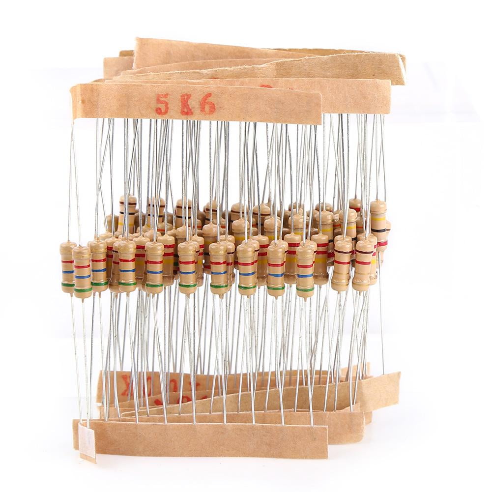 1//2W Carbon-film resistor 1 ohm ~ 10M ohm 1000pcs Assortment Electronic USA