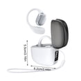 thumbnail image 4 of Auriculares Bluetooth De Plástico Auriculares Bluetooth de oído abierto con batería de 48 horas de duración y gancho para la oreja, deportivos, color blanco JASKFLY, 4 of 9