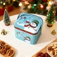 thumbnail image 5 of Christmas Cookie with Lids Large Cookie Boxes Metal Empty Santa Tinplate Xmas Gift Box for Christmas Holiday Candies Treats Storage Container (Red,5.1"x4.3"x3.9"), 5 of 8
