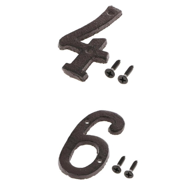de señal de , de número,Dígitos de dirección de puerta , de casa , de de bricoje,Dígito de de Zulema Placa de señal de puerta de hierro