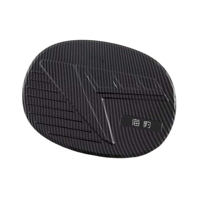 Cubierta de puerto de carga de coche, accesorio de decoración Exterior para sello Byd Fibra de carbon
