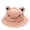 Pink Adult, variant on Adult Kids Bucket Hat Cute Frog Anti Sun Wide Brim Foldable Fisherman Cap for Outdoor
