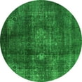 thumbnail image 1 of Ahgly Company Indoor Round Oriental Green Industrial Area Rugs, 8' Round, 1 of 4