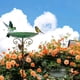 thumbnail image 3 of Tazón Alimentación Baños Pájaros Baño Pájaro Metal para El Exterior Jardín (altura 77 Cm) Verde, 3 of 8
