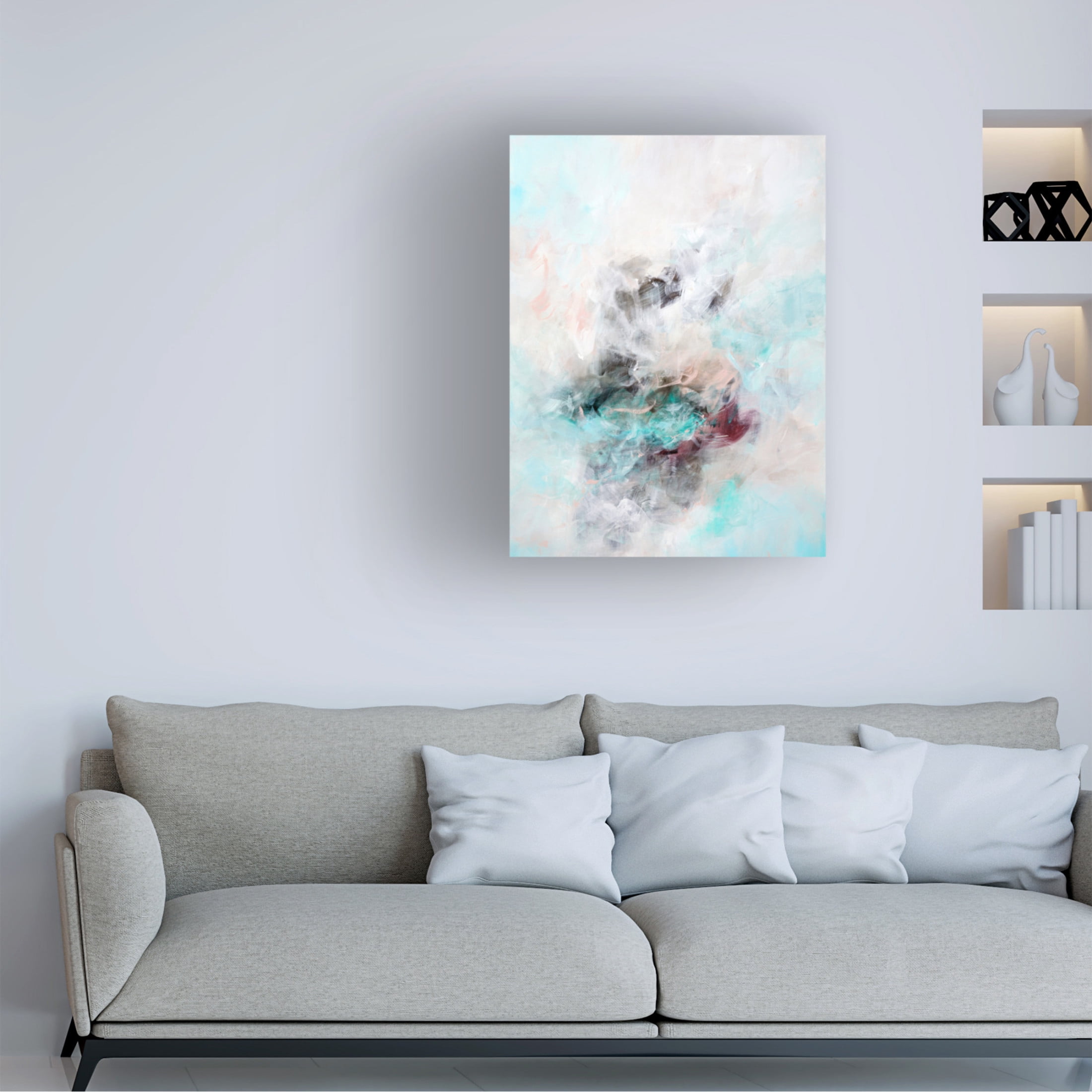 Trademark Fine Art Francoise Wattre Chilled by the Ocean wind Canvas Wall Art