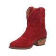 thumbnail image 1 of Dingo Womens Tumbleweed Roper Round Toe Casual Boots Ankle Low Heel 1-2" - Red - Size 8 M, 1 of 4
