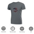 thumbnail image 3 of Coolnut Men's T Shirt Odor Protection Short, Memorial Day Mens Short Sleeve Tees, Grey Crew-Neck Casual Tee Shirts, S, 3 of 6