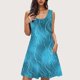 thumbnail image 1 of Camisón sin mangas con bolsillos y estampado para mujer, camisón de cuello redondo, vestido de poliéster para mujer, 1 of 9