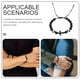 thumbnail image 4 of KAKOWELY 6 pulseras cruzadas con forma de balón de fútbol, ajustables, con cuentas trenzadas, para hombre y mujer, ideal como regalo de cumpleaños o graduación para aficionados al deporte., 4 of 5