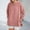 Pink, variant on Women's Crew Neck Sweatshirt Loose Fit Oversized Pullover With Zippered Side Slits Long Sleeved Tops For Fall Fashion Distressed Sweatshirt Ladies Full Zip Shirts Hoodies Women Zipper Jacket Women