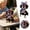 Black, variant on Patriotic Dog Wooden Ornament 4th of July Puppy Figurine with Beagle Bulldog Dachshund Design Independence Day Tabletop Decor with American Flag Sunglasses Hat & Bow for Home Shelf Mantel Party