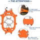thumbnail image 3 of Crampones de montañismo antideslizantes para exteriores, 19 dientes, cubiertas para zapatos antideslizantes de acero inoxidable para hielo y nieve, fortalecen los suministros de escalada en hielo de, 3 of 5