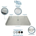 thumbnail image 6 of Tile Redi 4260Lbf Redi Base 42" X 60" Rectangular Barrier Free Shower Base - Chrome, 6 of 6
