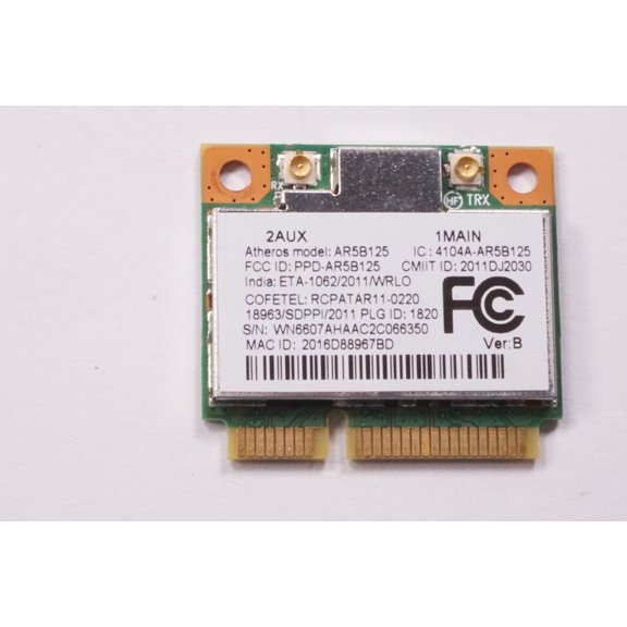NI.23600.090 Gateway Wireless Card ASPIRE 5333 aspire 5349 aspire 5733 dot-s-e3