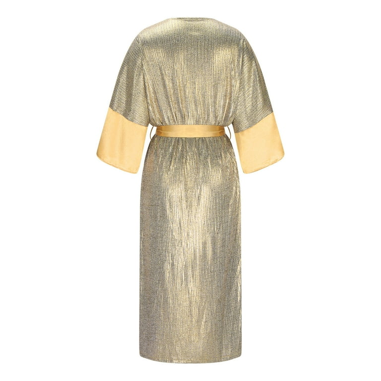 slim fit dress slacks Beige Sequin Kimono | Long Sequin Kimono