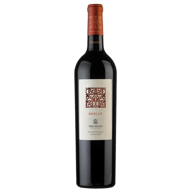Vino Tinto Vid Mexicana Tres Raices Merlot 750 ml