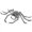 Grey, variant on Leeye Halloween Gray Spider Pet , Realistic Spider Outfit with 8 Furry Legs for Medium Dogs Cats, Adjustable Pet Cosplay Halloween , Gray M