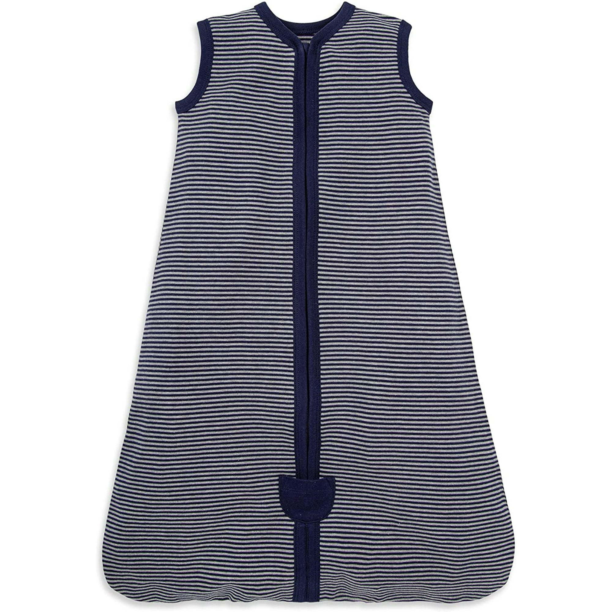 Iguohao Burt s Bees Baby Unisex Baby Beekeeper Wearable Blanket 100 Organic Cotton Swaddle Transition Sleeping Bag Midnight Stripe Large Other