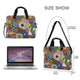 thumbnail image 3 of FORMRS 16" Laptop Bag Carrying Sleeve Case with Handle Travel Shoulder Briefcase, Blue Floral, 3 of 8