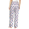 thumbnail image 6 of Pajama Pants Women, heart USA flag print Sweatpants Soft Sleep Lounge Pants, Casual PJ Bottoms Pants with Pockets, 6 of 7