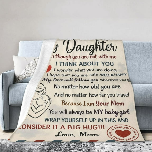 To My Daughter Gifts from Mom, Gifts for My Daughter Blanket from Mom, Daughter Blankets, Gifts for My Daughter, Birthday Anniversary Graduation (To My Daughter Gifts from Mom Blanket 50x40