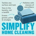 thumbnail image 3 of E-Cloth Starter Pack, Premium Microfiber Cleaning Cloths, Washable and Reusable, 300 Wash Guarante, Blue, 5 Cloth Set, 3 of 8