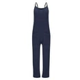 thumbnail image 5 of Ltctricy Fleece Fuzzy Overalls for Women Soft Comfy Sleeveless Loose Rompers Lounge Vacation Jumpsuits with Pockets, 5 of 7