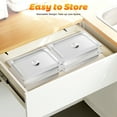 thumbnail image 6 of 4 Pack Deep Full Size Stainless Steel Steam Table Pans w/ Lids, Hotel Food Prep Pans, Food Container, 6 of 18