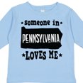 thumbnail image 4 of Inktastic Someone in Pennsylvania Loves Me Boys or Girls Long Sleeve Toddler T-Shirt, 4 of 5