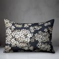 thumbnail image 3 of Creative Products White Blossoms on Navy 20 x 14 Indoor / Outdoor Pillow, 3 of 3