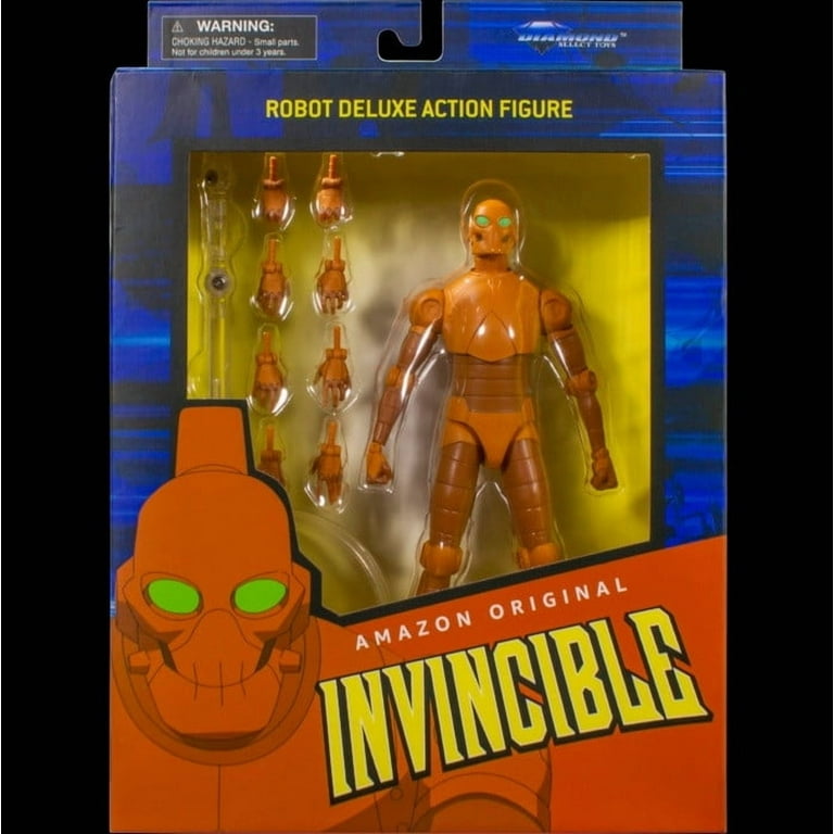 7-Inch Invincible Battle Bot Robot Action Figure with Combat