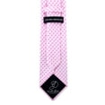 thumbnail image 4 of Scott Allan Pink and White Tie | Standard Size Adult Necktie | Jacquard Woven Diamond Pattern, 4 of 5